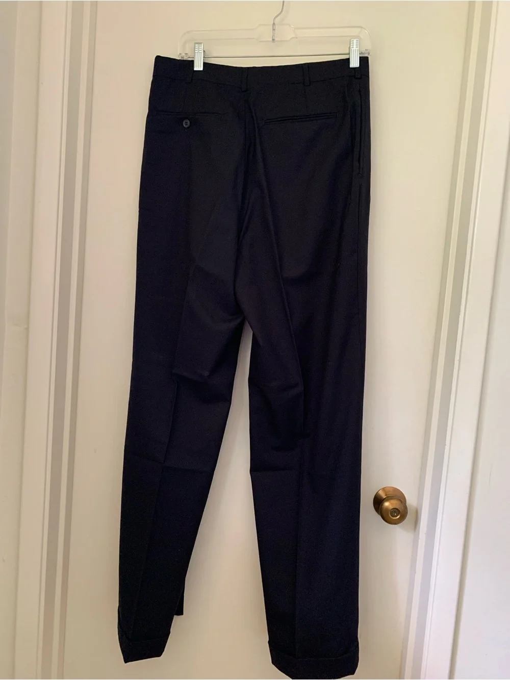 Brooks Brothers Double Breasted Black Blazer with Gold Logo Patch